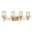 Savoy House Garnet 4-Light Bathroom Vanity Light, Warm Brass