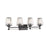 Savoy House Garnet 4-Light Bathroom Vanity Light, Matte Black