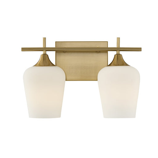 Savoy House Essentials Octave 14" Bath Sconce, Warm Brass - 8-6030-2-322
