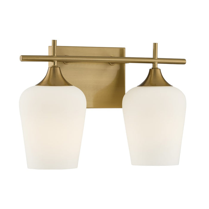Savoy House Essentials Octave 14" Bath Sconce, Warm Brass