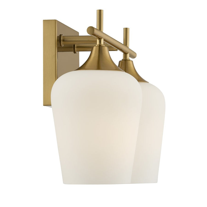 Savoy House Essentials Octave 14" Bath Sconce, Warm Brass