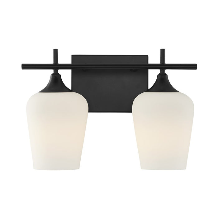 Savoy House Essentials Octave 14" Bath Sconce, Matte Black - 8-6030-2-BK