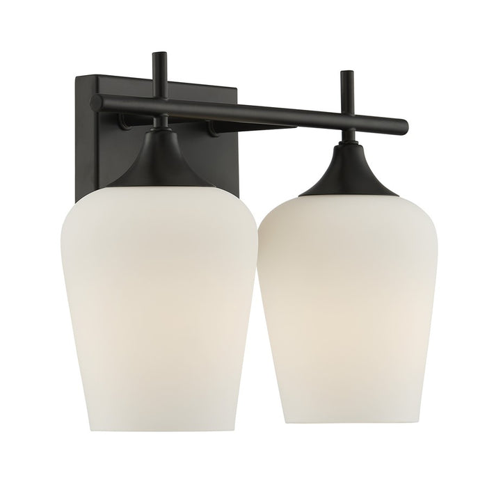 Savoy House Essentials Octave 14" Bath Sconce, Matte Black