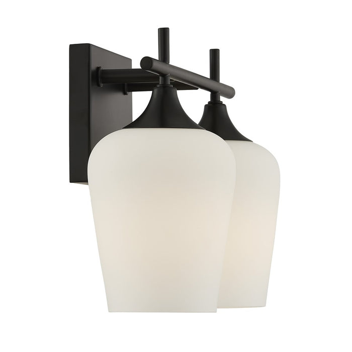Savoy House Essentials Octave 14" Bath Sconce, Matte Black