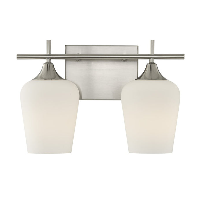 Savoy House Essentials Octave 14" Bath Sconce, Satin Nickel - 8-6030-2-SN