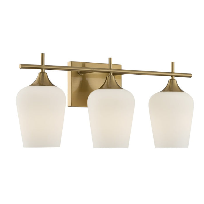 Savoy House Essentials Octave 21" Bath Sconce, Warm Brass