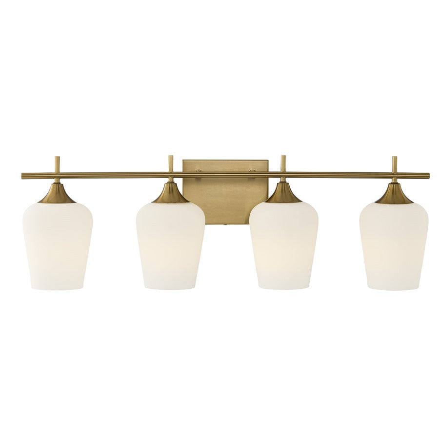 Savoy House Essentials Octave 29" Bath Sconce, Warm Brass - 8-6030-4-322