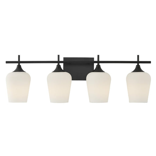 Savoy House Essentials Octave 29" Bath Sconce, Matte Black - 8-6030-4-BK