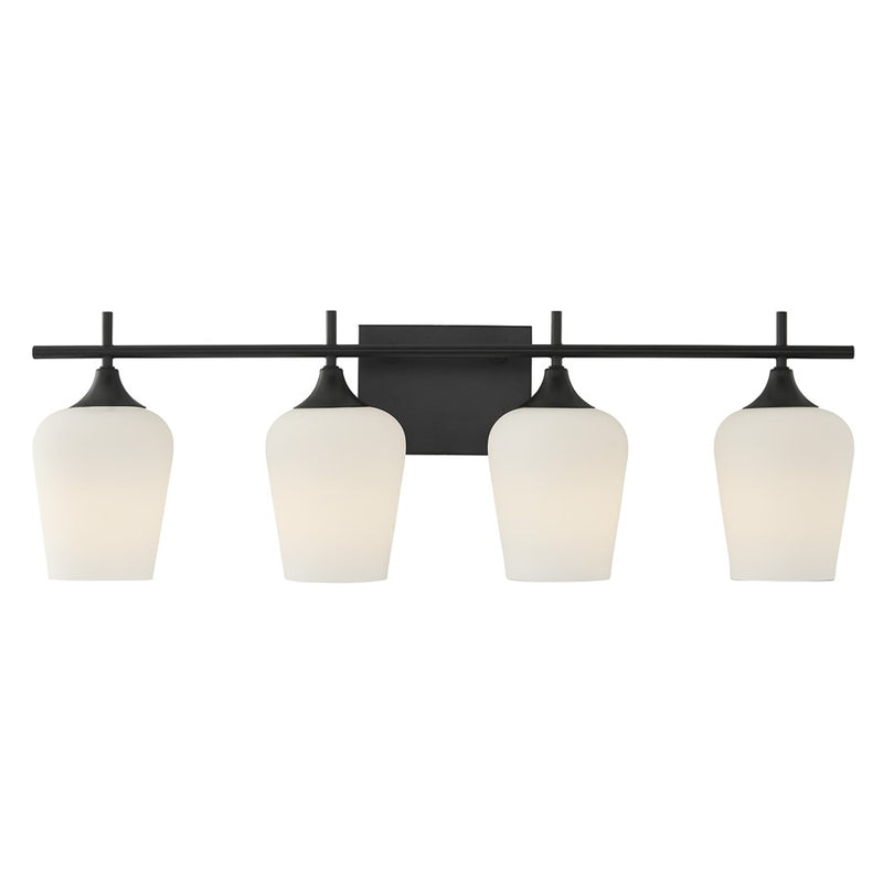 Savoy House Essentials Octave 29" Bath Sconce, Matte Black