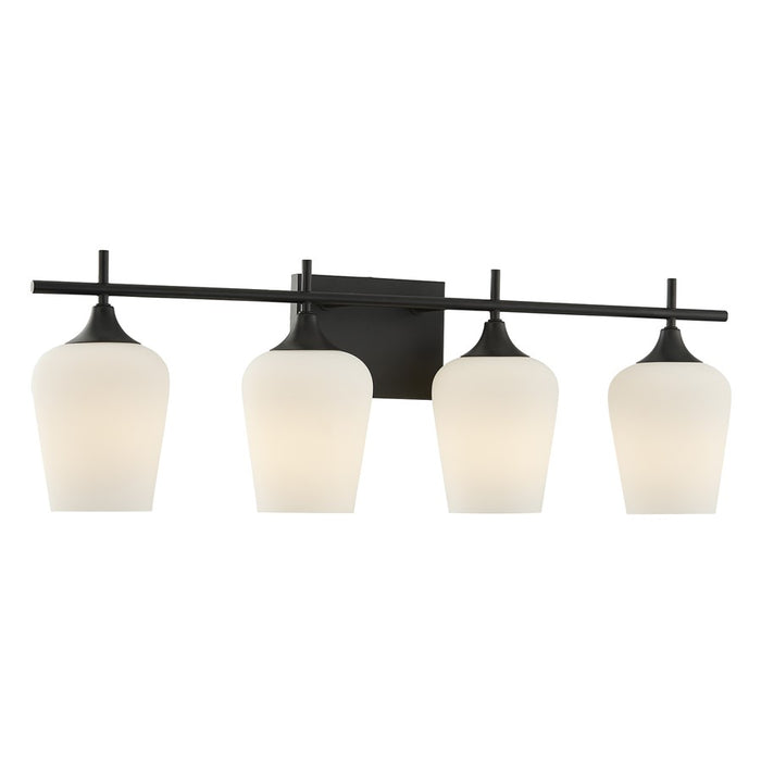 Savoy House Essentials Octave 29" Bath Sconce, Matte Black