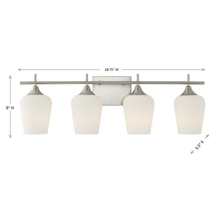 Savoy House Essentials Octave 29" Bath Sconce, Satin Nickel