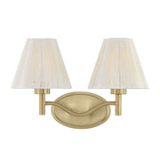 Savoy House Rosa 2 Lt Bath Sconce, Noble Brass - 8-6081-2-127