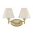 Savoy House Rosa 2 Lt Bath Sconce, Noble Brass - 8-6081-2-127