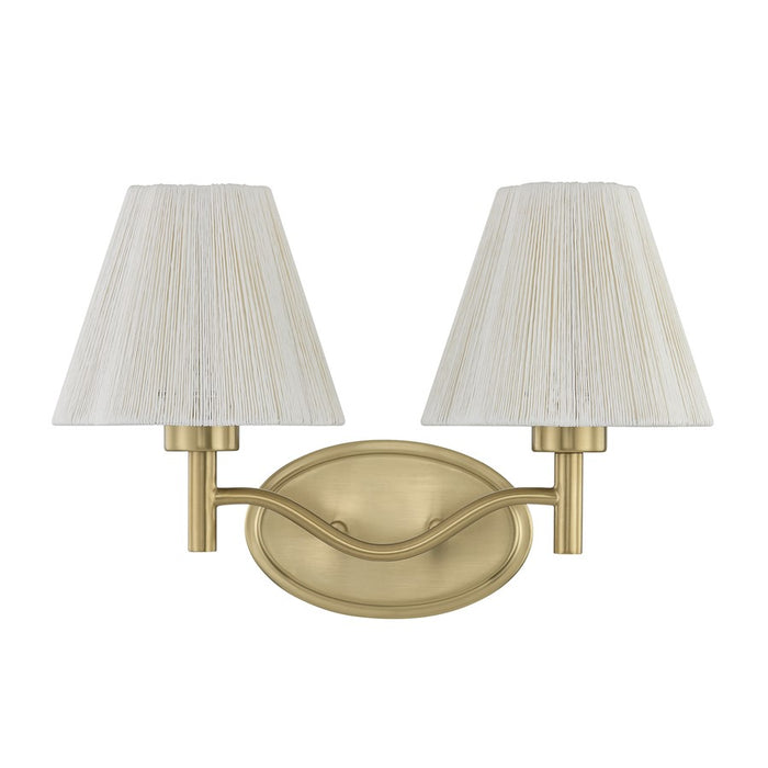 Savoy House Rosa 2 Lt Bath Sconce, Noble Brass