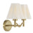 Savoy House Rosa 2 Lt Bath Sconce, Noble Brass