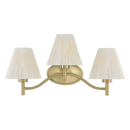 Savoy House Rosa 3 Lt Bath Sconce, Noble Brass - 8-6081-3-127