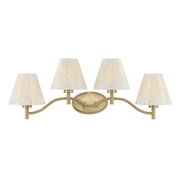 Savoy House Rosa 4 Lt Bath Sconce, Noble Brass - 8-6081-4-127