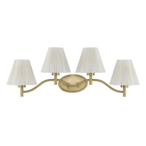 Savoy House Rosa 4 Lt Bath Sconce, Noble Brass