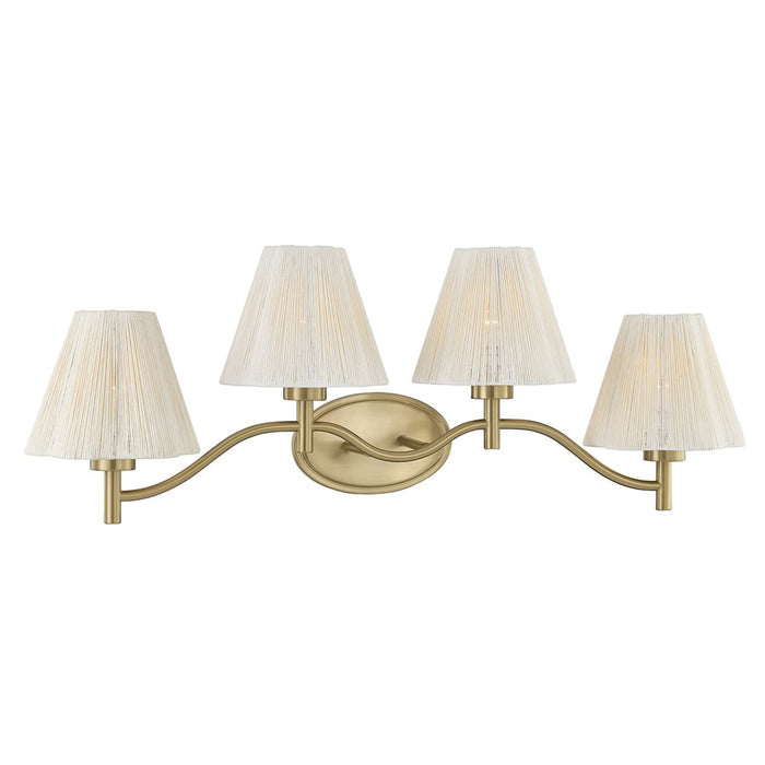 Savoy House Rosa 4 Lt Bath Sconce, Noble Brass