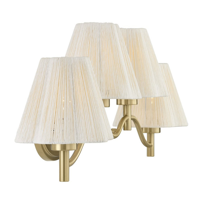 Savoy House Rosa 4 Lt Bath Sconce, Noble Brass