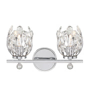 Savoy House Moreno 2-Light Bathroom Vanity Light, Chrome - 8-6601-2-11
