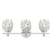 Savoy House Moreno 3-Light Bathroom Vanity Light, Chrome - 8-6601-3-11