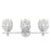 Savoy House Moreno 3-Light Bathroom Vanity Light, Chrome