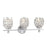 Savoy House Moreno 3-Light Bathroom Vanity Light, Chrome