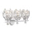 Savoy House Moreno 3-Light Bathroom Vanity Light, Chrome