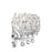 Savoy House Moreno 3-Light Bathroom Vanity Light, Chrome
