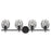 Savoy House Moreno 4-Light Bathroom Vanity Light, Matte Black