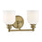 Savoy House Melrose 2-Light Bathroom Vanity Light, Warm Brass