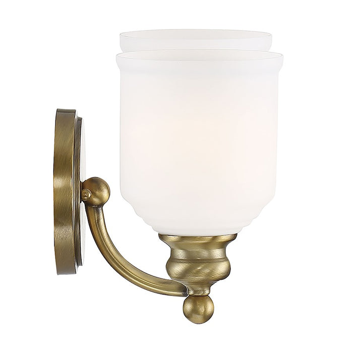 Savoy House Melrose 2-Light Bathroom Vanity Light, Warm Brass