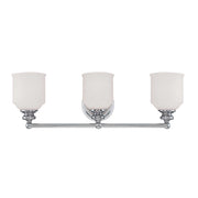 Savoy House Melrose 3-Light Bathroom Vanity Light, Polished Chrome - 8-6836-3-11