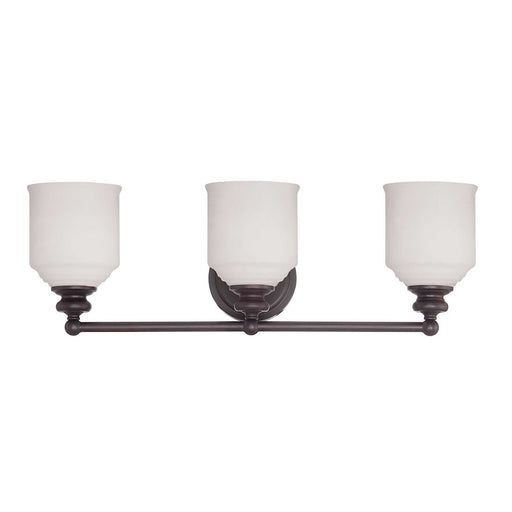 Savoy House Melrose 3-Light Bathroom Vanity Light, English Bronze - 8-6836-3-13