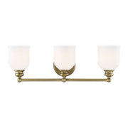 Savoy House Melrose 3-Light Bathroom Vanity Light, Warm Brass - 8-6836-3-322