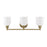 Savoy House Melrose 3-Light Bathroom Vanity Light, Warm Brass