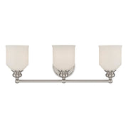 Savoy House Melrose 3-Light Bathroom Vanity Light, Satin Nickel - 8-6836-3-SN