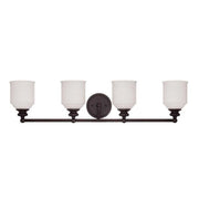 Savoy House Melrose 4-Light Bathroom Vanity Light, English Bronze - 8-6836-4-13