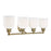 Savoy House Melrose 4-Light Bathroom Vanity Light, Warm Brass