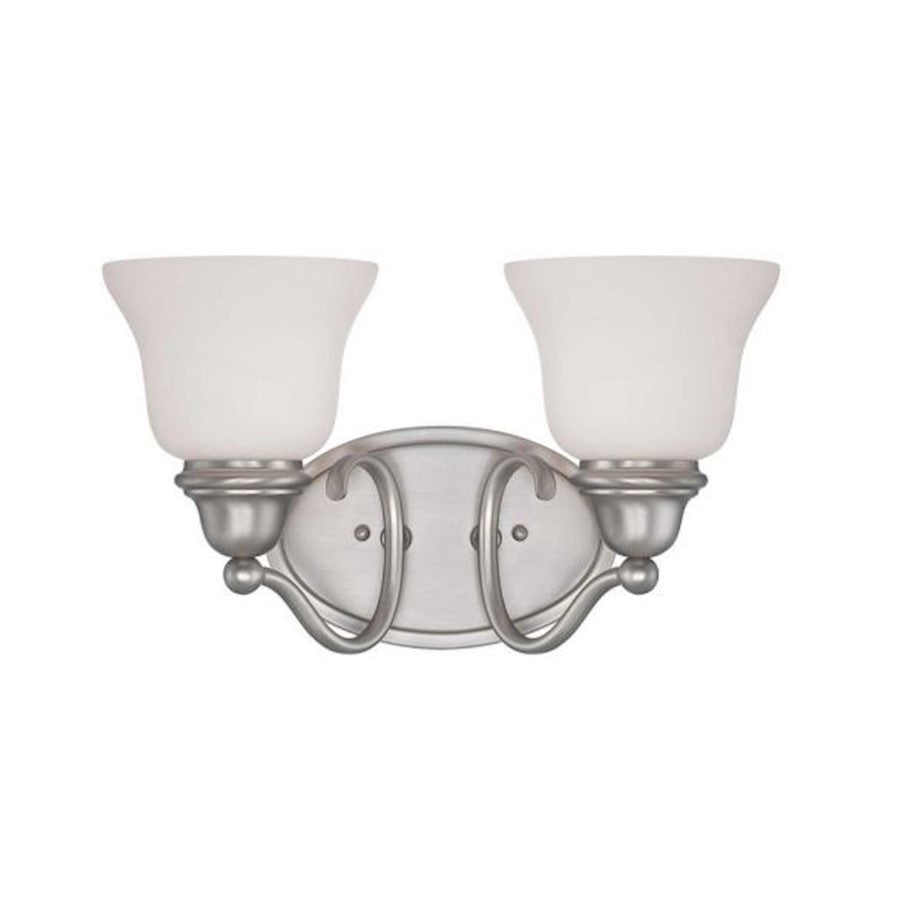 Savoy House Yates 2-Light Bathroom Vanity Light, Pewter - 8-6837-2-69