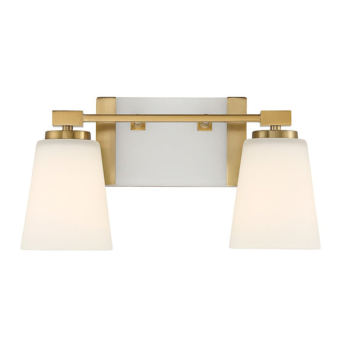 Savoy House Darby 2-Light Bathroom Vanity Light, Warm Brass - 8-6901-2-322