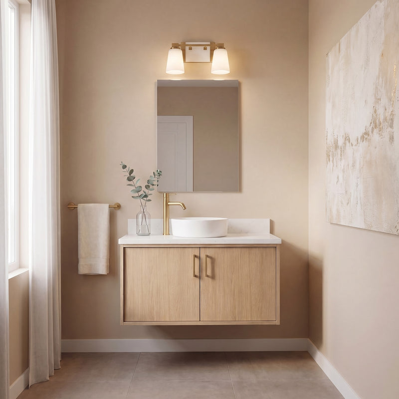 Savoy House Darby 2-Light Bathroom Vanity Light, Warm Brass