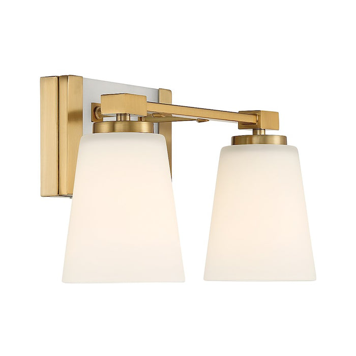 Savoy House Darby 2-Light Bathroom Vanity Light, Warm Brass