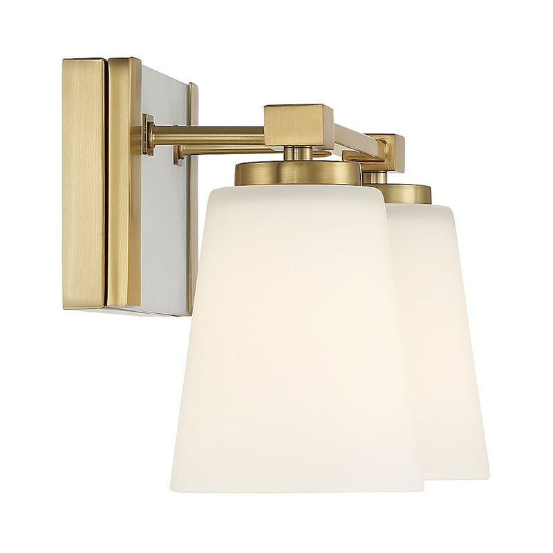Savoy House Darby 2-Light Bathroom Vanity Light, Warm Brass