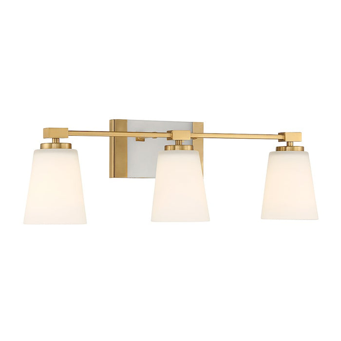 Savoy House Darby 3-Light Bathroom Vanity Light, Warm Brass