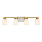Savoy House Darby 4-Light Bathroom Vanity Light, Warm Brass - 8-6901-4-322