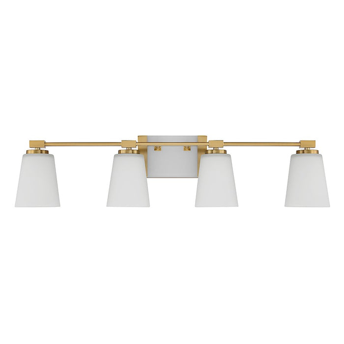 Savoy House Darby 4-Light Bathroom Vanity Light, Warm Brass