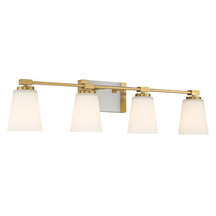 Savoy House Darby 4-Light Bathroom Vanity Light, Warm Brass