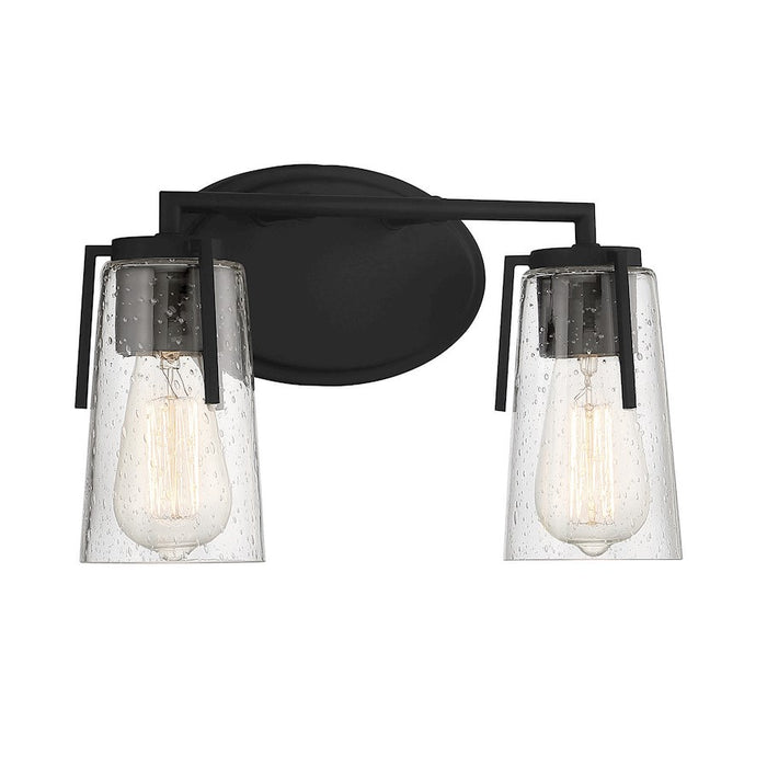 Savoy House Sacremento 2-Light Bathroom Vanity Light, Black